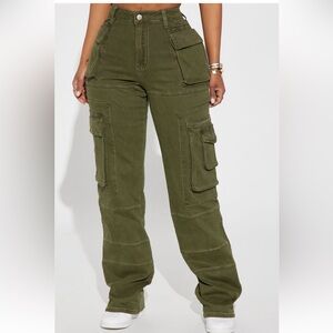 Olive Green Cargo Pants